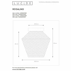 Luminaires Lucide Plafonnier Lucide ROSALIND Laiton, 1 lumière