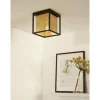 Lampes Dorées-Luminaires Lucide Plafonnier Lucide SANSA Noir, 1 lumière