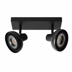 Luminaires Lucide Plafonnier Lucide SENSAS Noir, 2 lumières* Spots Et Projecteurs