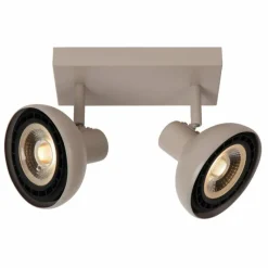 Luminaires Lucide Plafonnier Lucide SENSAS Beige, 2 lumières* Spots Et Projecteurs