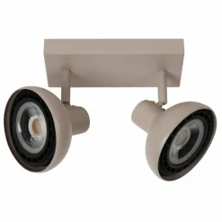 Luminaires Lucide Plafonnier Lucide SENSAS Beige, 2 lumières* Spots Et Projecteurs