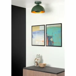Luminaires Lucide Plafonnier Lucide SIEMON Vert, 1 lumière* Plafonniers