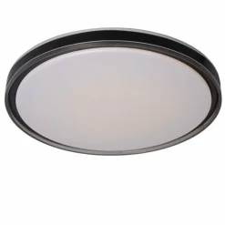 Suspension Verre Fumé-Luminaires Lucide Plafonnier Lucide SILAS LED Noir, 1 lumière