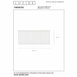 Luminaires Scandinaves-Luminaires Lucide Plafonnier Lucide TAGALOG Noir, 1 lumière
