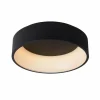 Lampes Vintages & Rétros-Luminaires Lucide Plafonnier Lucide TALOWE LED Noir, 1 lumière
