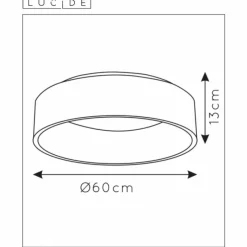 Lampes Vintages & Rétros-Luminaires Lucide Plafonnier Lucide TALOWE LED Noir, 1 lumière