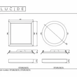 Luminaires Lucide Plafonnier Lucide TENDO-LED Blanc, 1 lumière* Éclairage Led