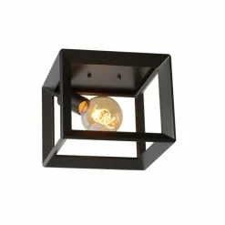 Luminaires Rustiques-Luminaires Lucide Plafonnier Lucide THOR Gris, 1 lumière