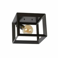 Luminaires Rustiques-Luminaires Lucide Plafonnier Lucide THOR Gris, 1 lumière