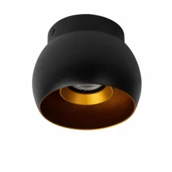Lampes Dorées-Luminaires Lucide Plafonnier Lucide TORBEN Noir, 1 lumière