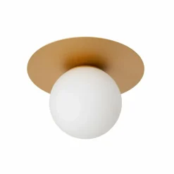 Luminaires Lucide Plafonnier Lucide TRICIA Or, Laiton, 1 lumière