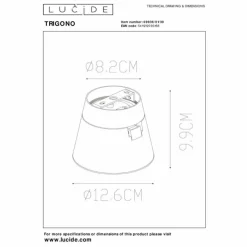 Luminaires Lucide Plafonnier Lucide TRIGONO Noir, 1 lumière* Spots Et Projecteurs