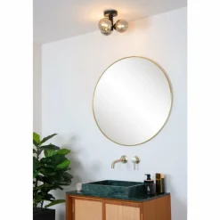 Suspension Verre Fumé-Luminaires Lucide Plafonnier Lucide TRUDY Noir, 3 lumières