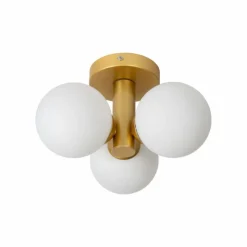 Luminaires Lucide Plafonnier Lucide TRUDY Or, Laiton, 3 lumières