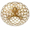 Lampes Dorées-Luminaires Lucide Plafonnier Lucide WOLFRAM Or, Laiton, 3 lumières