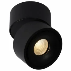 Luminaires Scandinaves-Luminaires Lucide Plafonnier Lucide YUMIKO LED Noir, 1 lumière