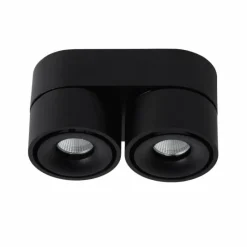 Luminaires Scandinaves-Luminaires Lucide Plafonnier Lucide YUMIKO LED Noir, 2 lumières