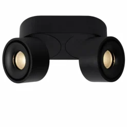 Luminaires Scandinaves-Luminaires Lucide Plafonnier Lucide YUMIKO LED Noir, 2 lumières