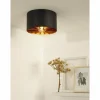 Lampes Dorées-Luminaires Lucide Plafonnier Lucide ZIDANE Noir, 1 lumière