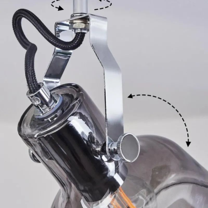 hofstein Plafonnier Lulea Chrome, 2 lumières