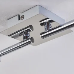 Suspension Verre Fumé-hofstein Plafonnier Lulea Chrome, 4 lumières