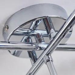 Suspension Verre Fumé-hofstein Plafonnier Lulea Chrome, 5 lumières