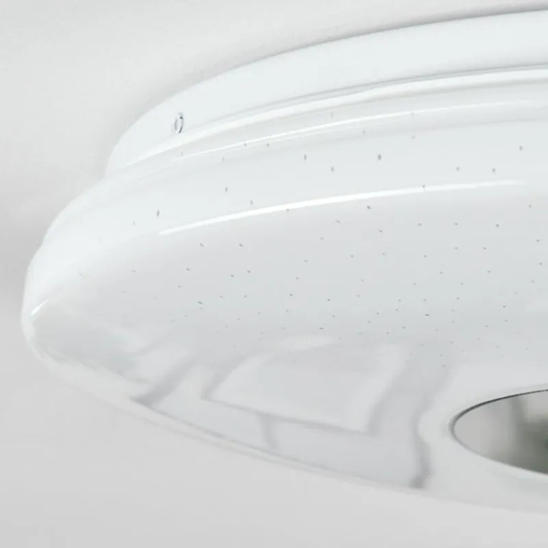 hofstein Plafonnier Lumsden LED Blanc, 1 lumière, Détecteur de mouvement