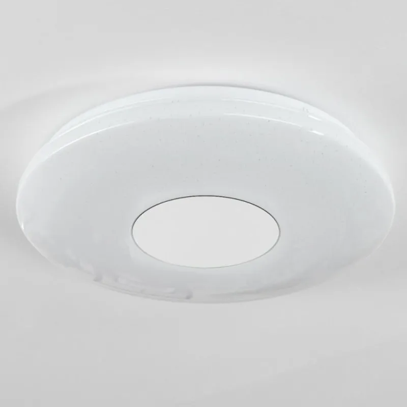 hofstein Plafonnier Lumsden LED Blanc, 1 lumière, Détecteur de mouvement