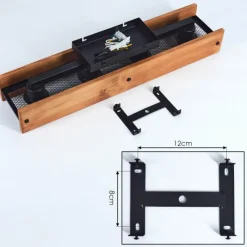 Style Boho-Chic-hofstein Plafonnier Maahui Écru, Noir, 4 lumières