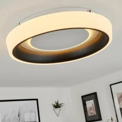 hofstein Plafonnier Mackay LED Blanc, 1 lumière, Télécommandes