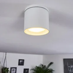 hofstein Plafonnier Macoupin Blanc, 1 lumière