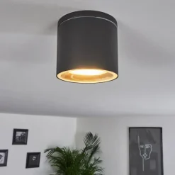 hofstein Plafonnier Macoupin Noir, 1 lumière