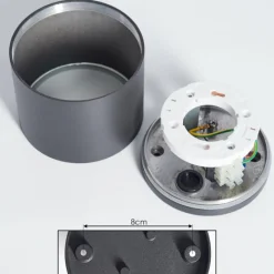 hofstein Plafonnier Macoupin Noir, 1 lumière