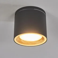 hofstein Plafonnier Macoupin Noir, 1 lumière