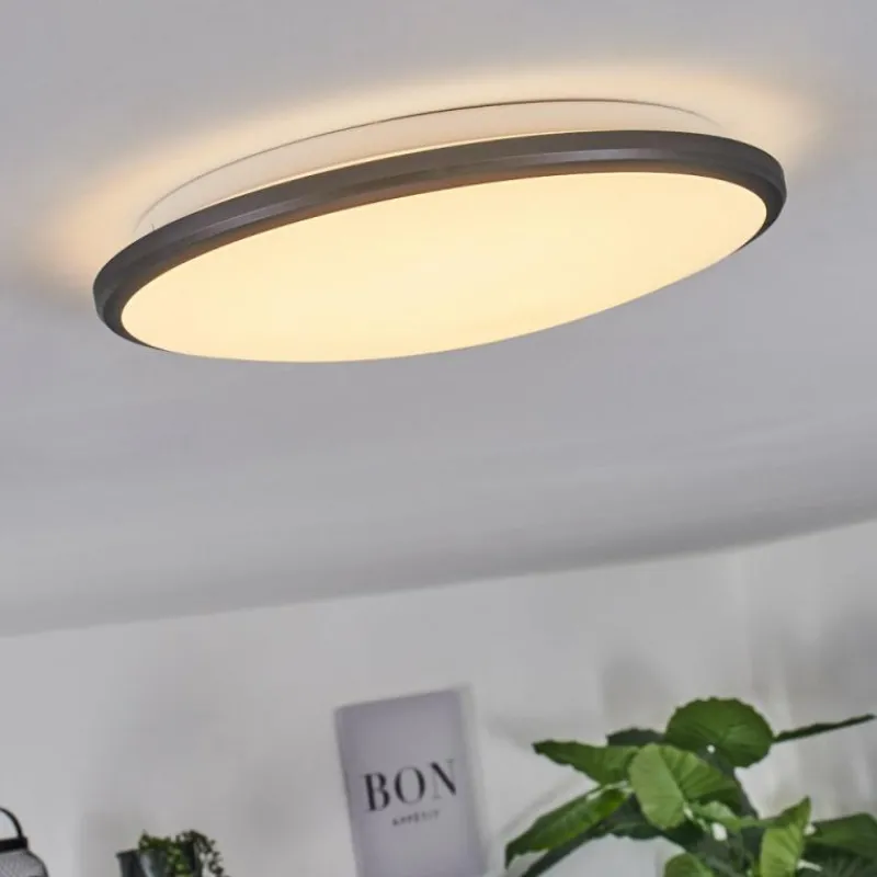 hofstein Plafonnier Magdala LED Noir, Blanc, 1 lumière