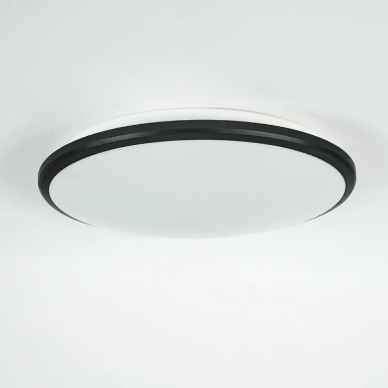 hofstein Plafonnier Magdala LED Noir, Blanc, 1 lumière