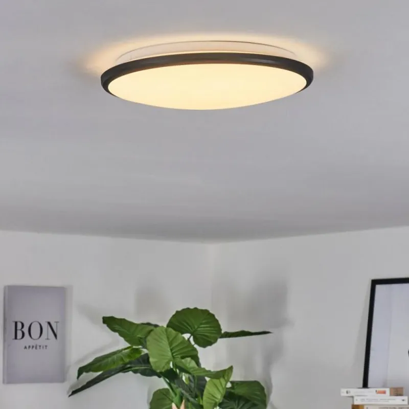 hofstein Plafonnier Magdala LED Noir, Blanc, 1 lumière