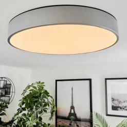 hofstein Plafonnier Maho LED Aluminium, 1 lumière