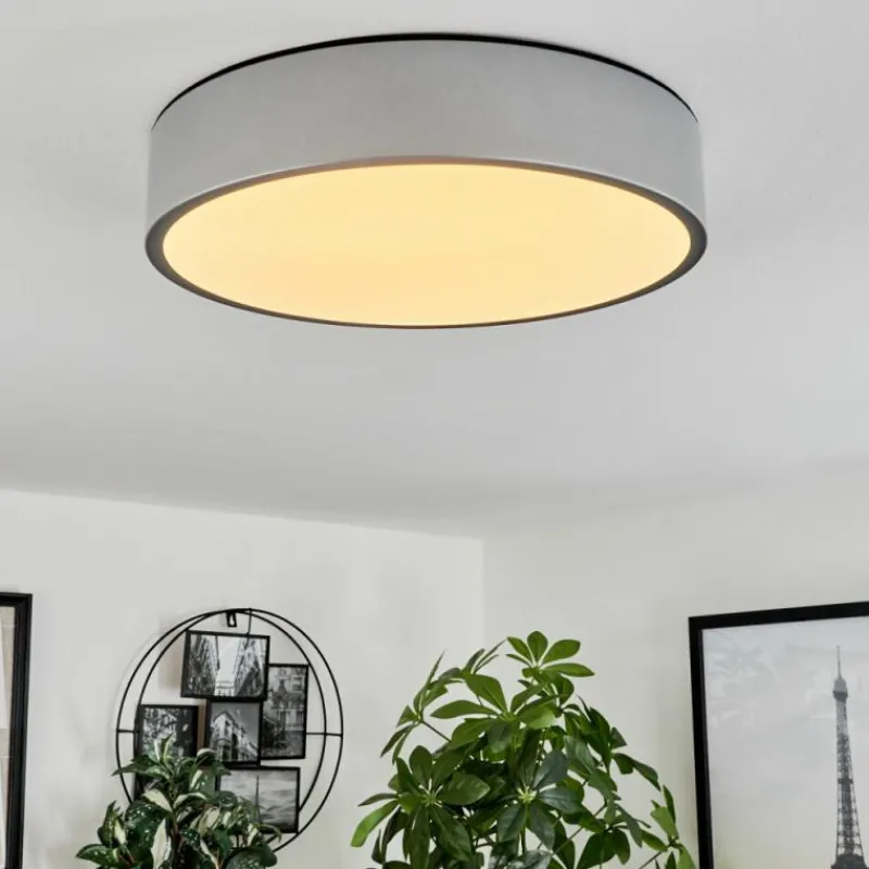 hofstein Plafonnier Maho LED Aluminium, 1 lumière* Éclairage Led