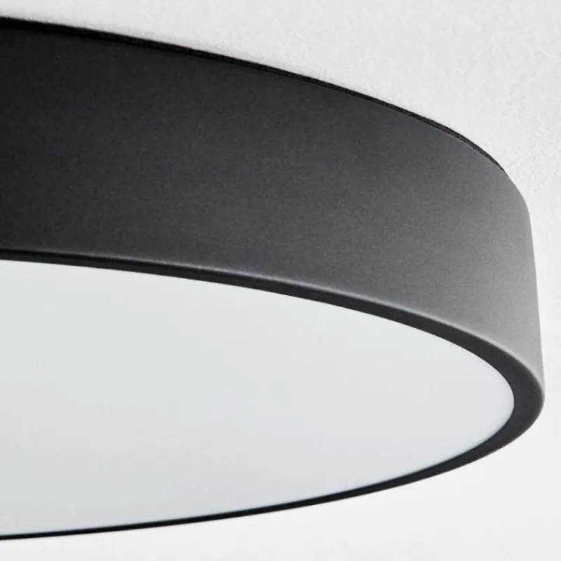 hofstein Plafonnier Maho LED Noir, 1 lumière* Éclairage Led