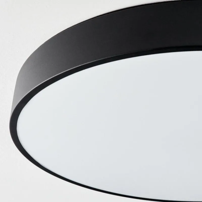 hofstein Plafonnier Maho LED Noir, 1 lumière* Éclairage Led