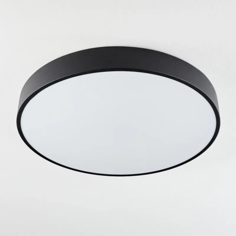 hofstein Plafonnier Maho LED Noir, 1 lumière* Éclairage Led