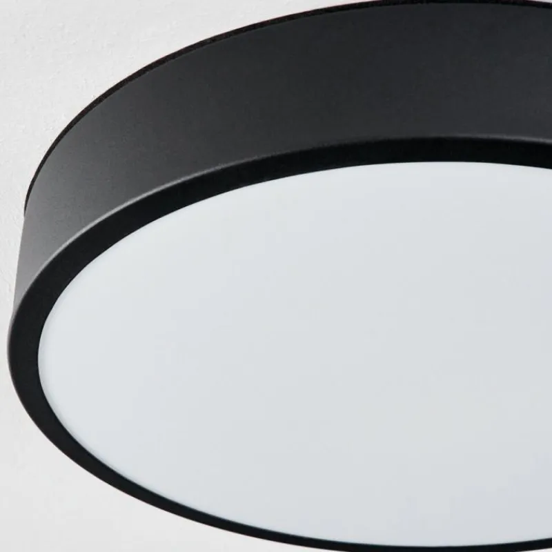 hofstein Plafonnier Maho LED Noir, 1 lumière