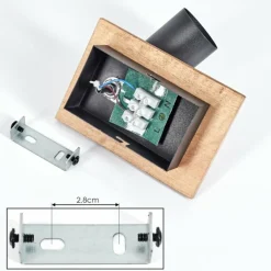 Lampes Vintages & Rétros-hofstein Plafonnier Maidford Écru, Noir, 1 lumière