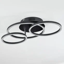 hofstein Plafonnier Malanie LED Noir, 1 lumière