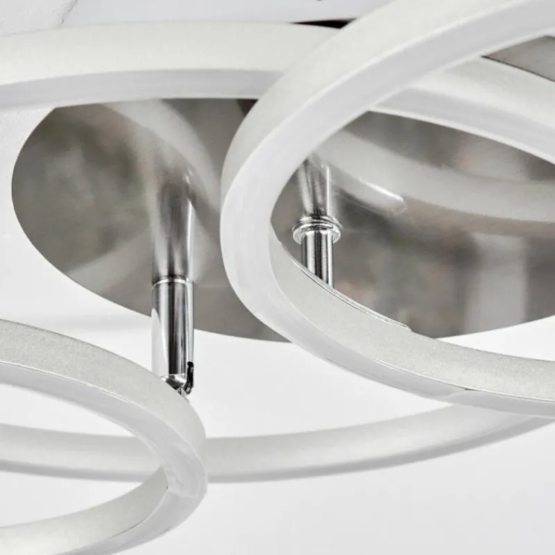 hofstein Plafonnier Malanje LED Nickel mat, 3 lumières