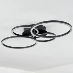 hofstein Plafonnier Malanje LED Noir, 4 lumières