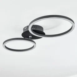 hofstein Plafonnier Malanje LED Noir, 2 lumières