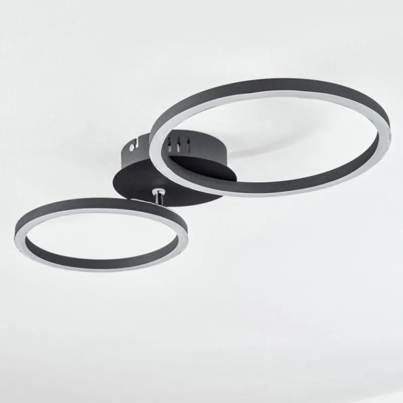 hofstein Plafonnier Malanje LED Noir, 2 lumières