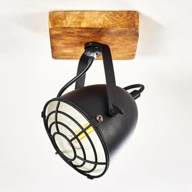 hofstein Plafonnier Malix Brun, Noir, 1 lumière